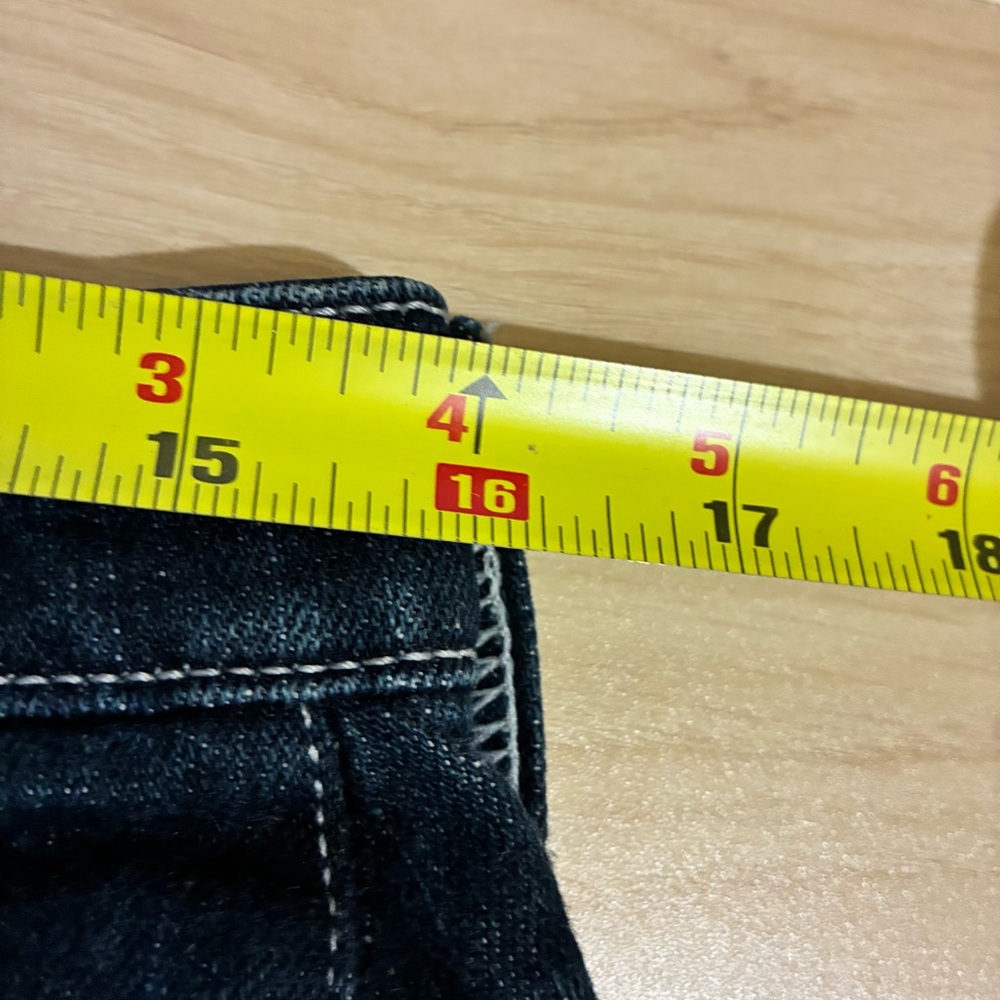 WRANGLER Ultimate Riding Jeans Q-BABY Mid-Rise Bootcut Classic Blue 9/10X38 Tall - Picture 8 of 10